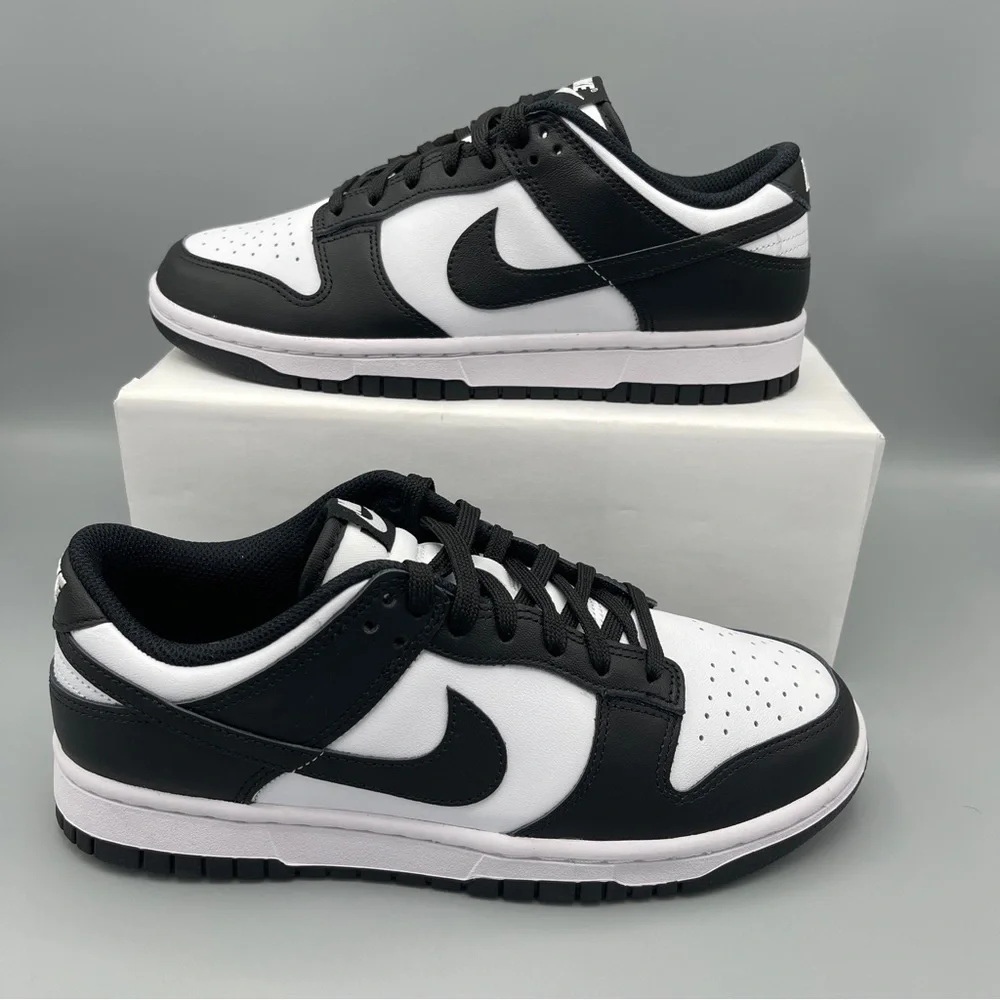 Nike Dunk Low Panda: Black & White Women's Edition Size 8 - Picture 12 of 13
